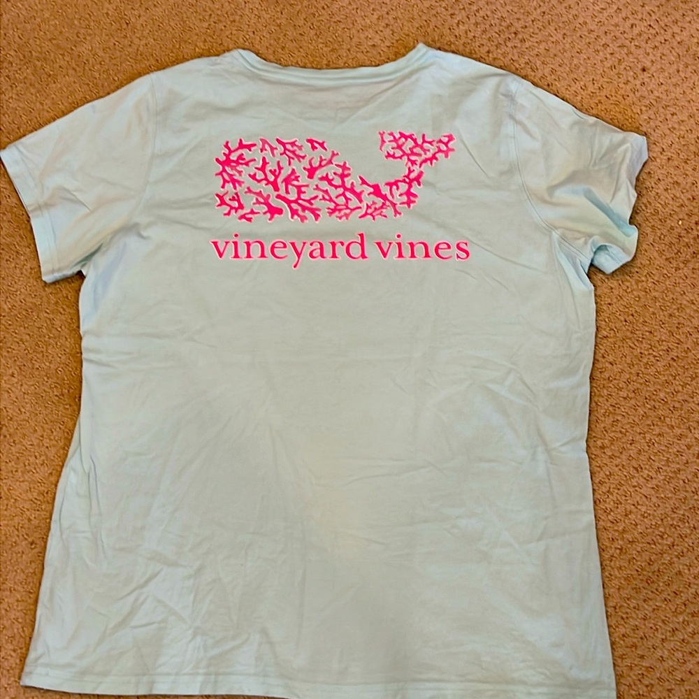 Vineyard vines short sleeve aqua green t-shirt large